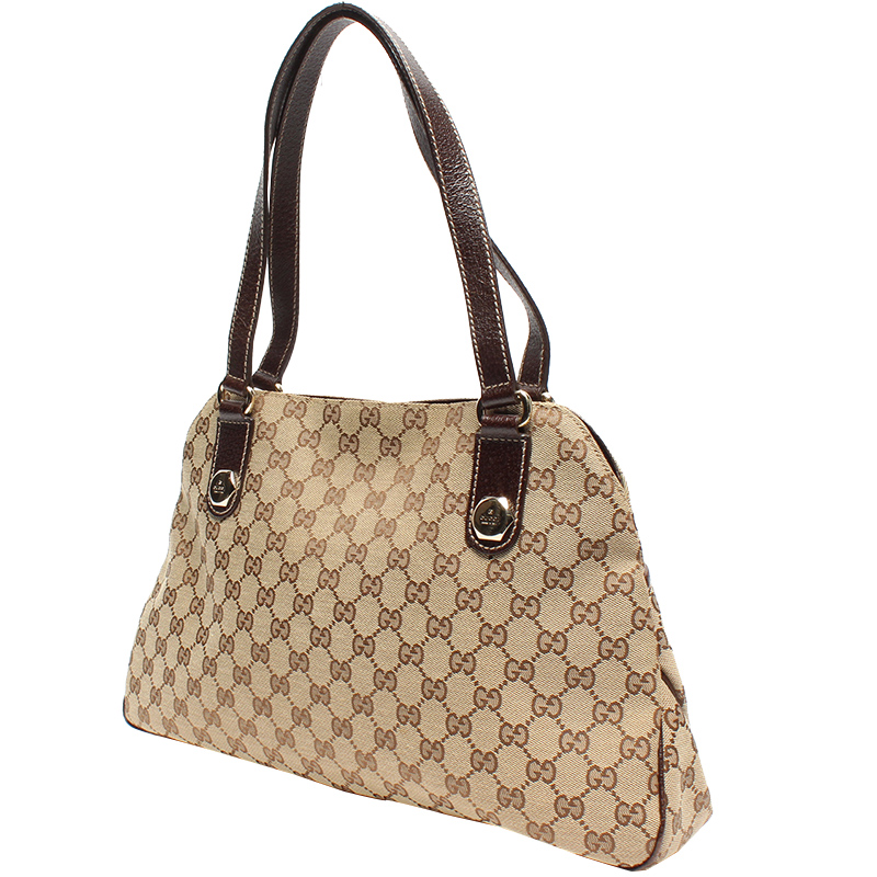 

Gucci Beige GG Canvas Shoulder Bag
