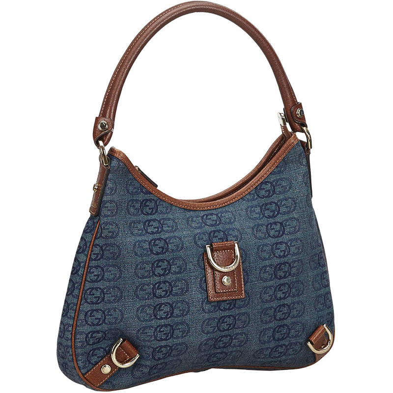 

Gucci Blue GG Denim Canvas Abbey Shoulder Bag