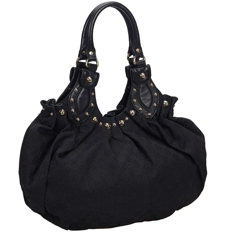 

Gucci Black GG Canvas Pelham Bag