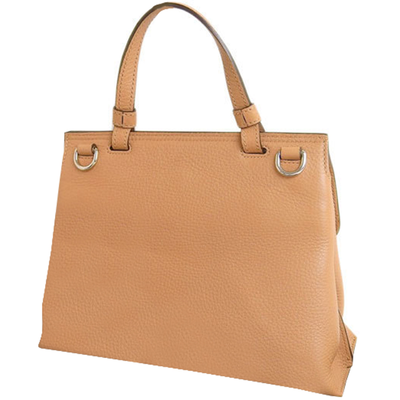 

Gucci Beige Pebbled Leather Bamboo Daily Top Handle Bag