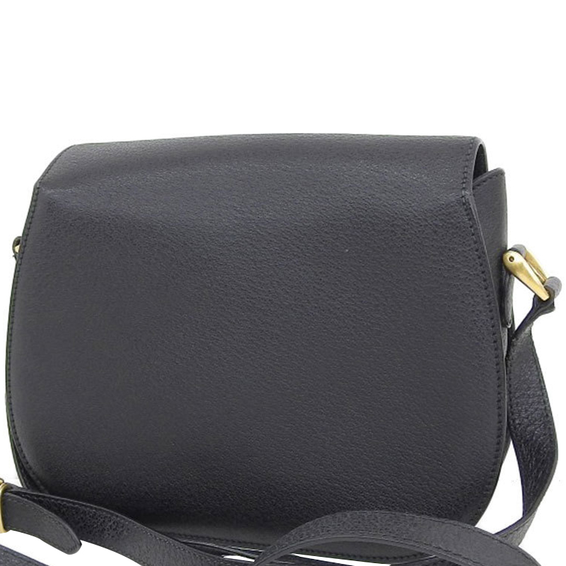 

Gucci Black Leather Bamboo Line Shoulder Bag