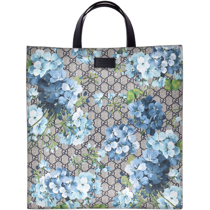 gucci blooms tote blue