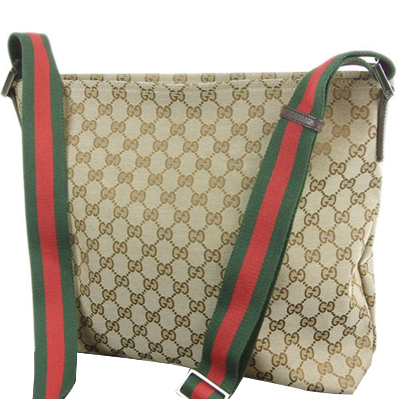 

Gucci Beige GG Canvas Shoulder Bag