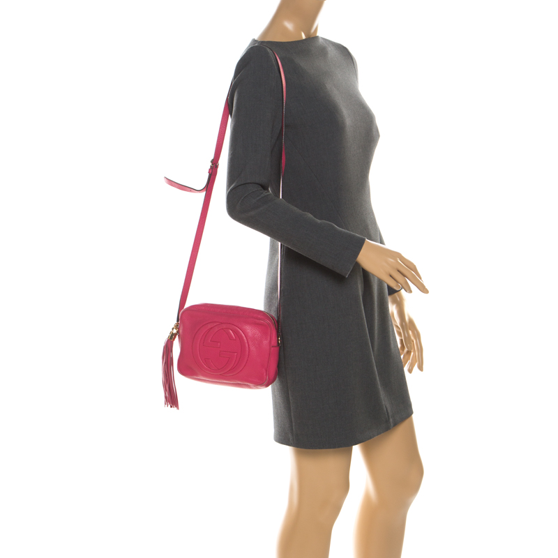 

Gucci Pink Leather Soho Disco Crossbody Bag