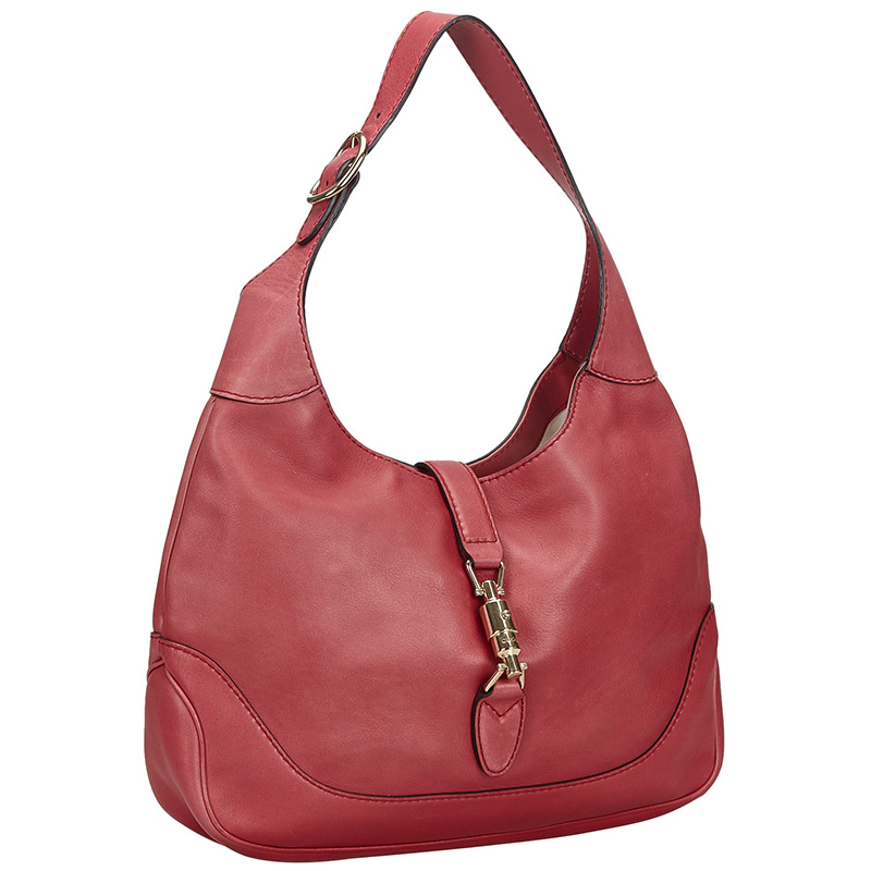 

Gucci Pink Leather New Jackie Hobo Bag