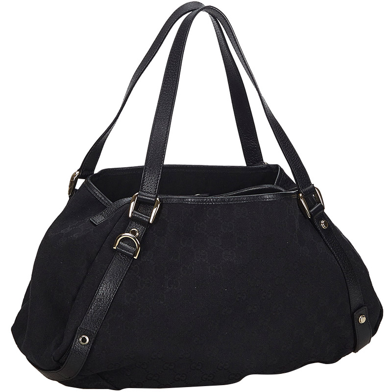 

Gucci Black GG Canvas Pelham Tote Bag