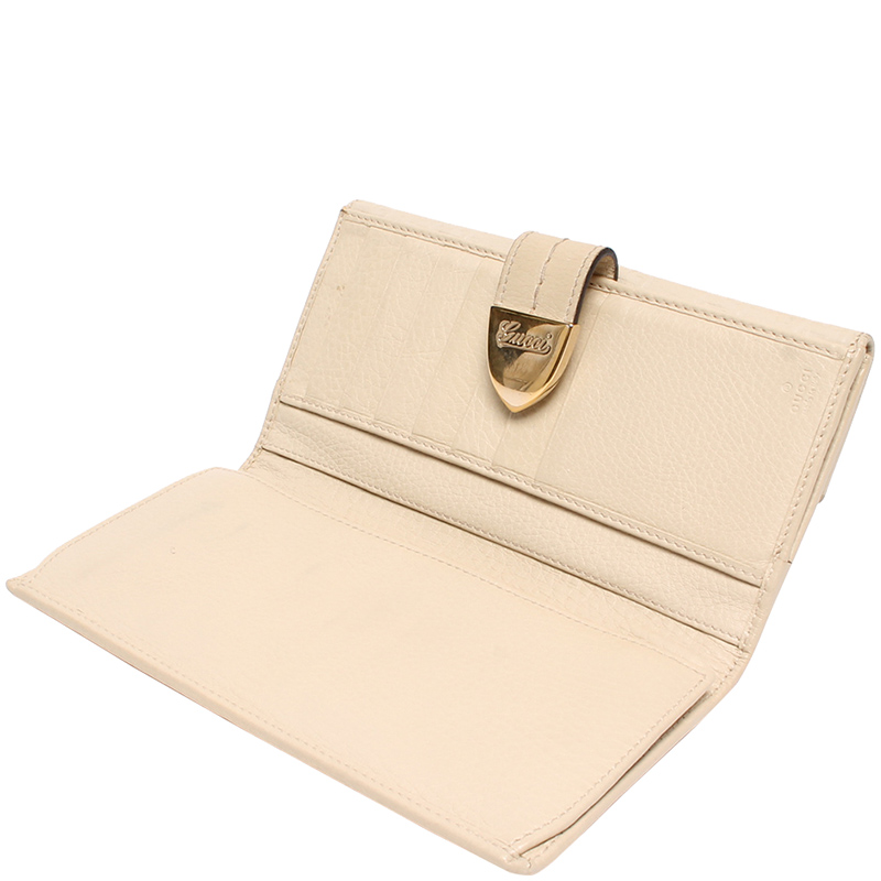 

Gucci Beige Guccissima Leather Trifold Wallet