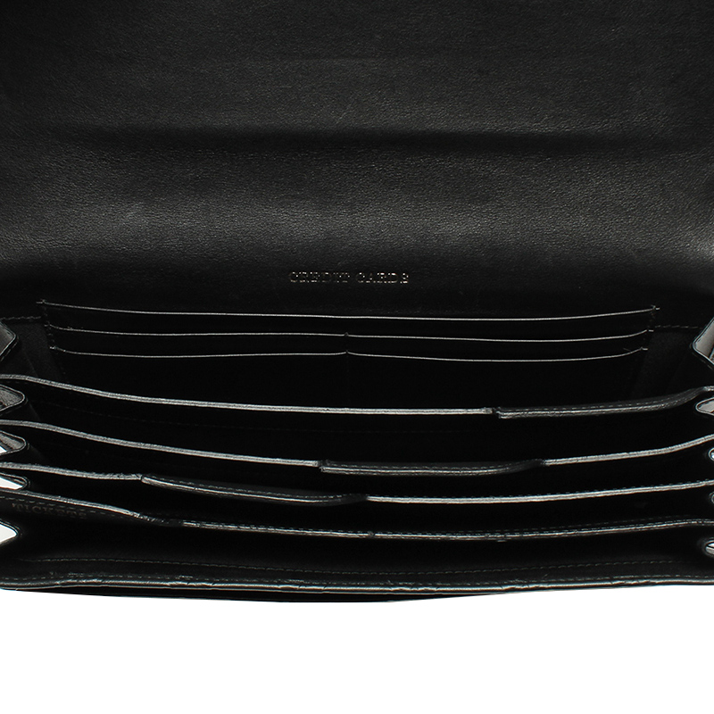 

Gucci BlackGG Embossed Leather Travel Case, Black