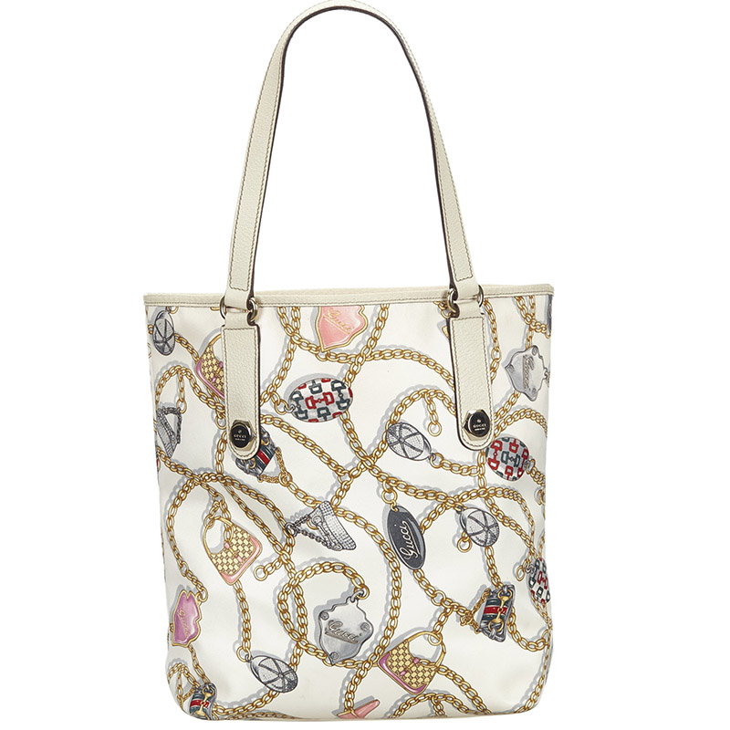 white chain handbag