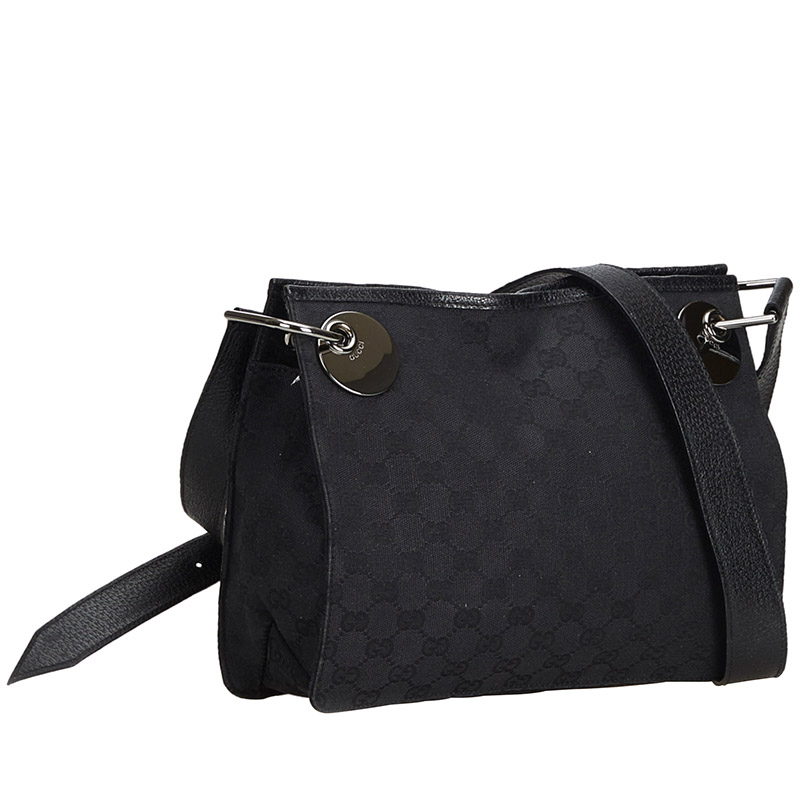 

Gucci Black Guccissima Canvas Eclipse Crossbody Bag