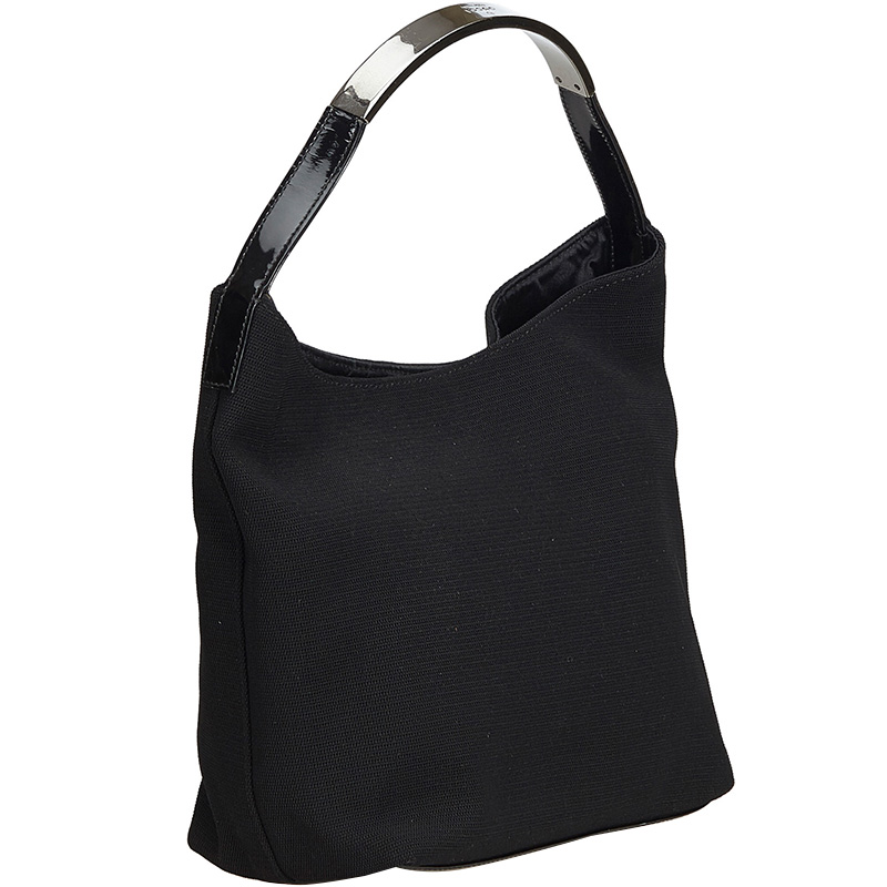 

Gucci Black Canvas Shoulder Bag