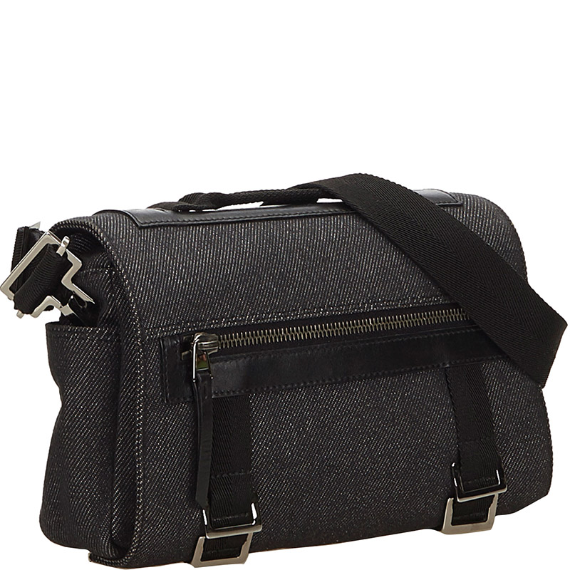 

Gucci Gray Denim Camera Bag, Black