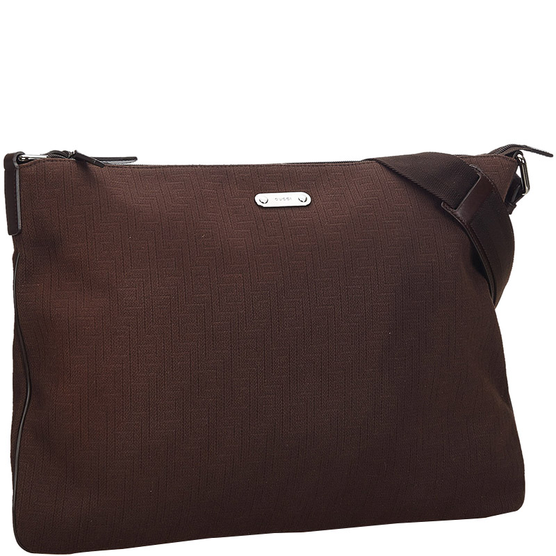 

Gucci Brown Cotton Crossbody Bag