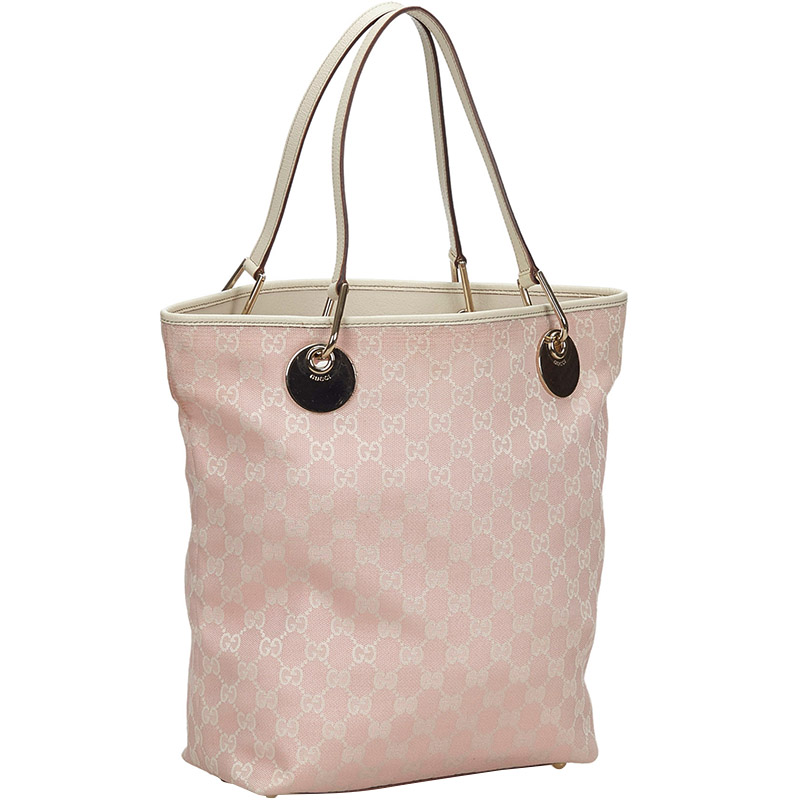 

Gucci Pink GG Canvas Eclipse Tote Bag