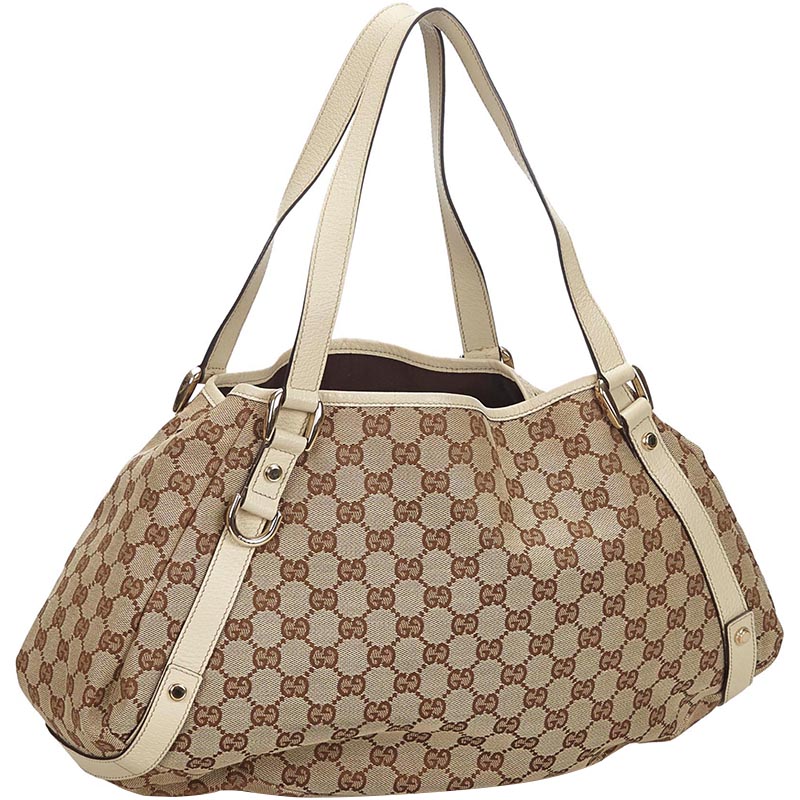 

Gucci Brown/Beige GG Canvas Pelham Tote Bag