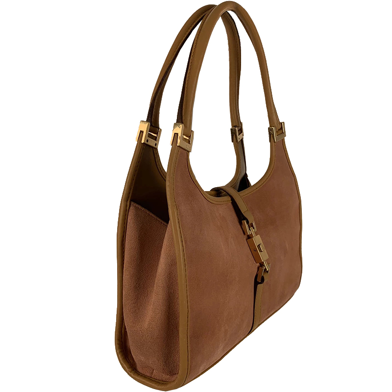 

Gucci Brown Suede New Jackie Hobo Bag