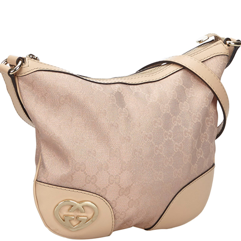 

Gucci Pink GG Canvas Lovely Crossbody Bag