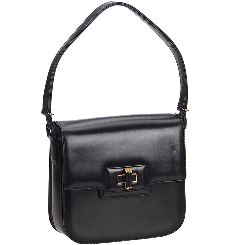 

Gucci Black Leather Shoulder Bag