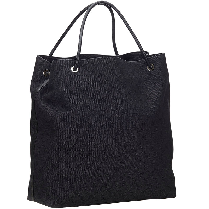 

Gucci Black GG Canvas Gifford Tote Bag