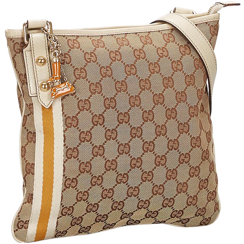 

Gucci Brown/Beige GG Canvas Jolicoeur Crossbody Bag