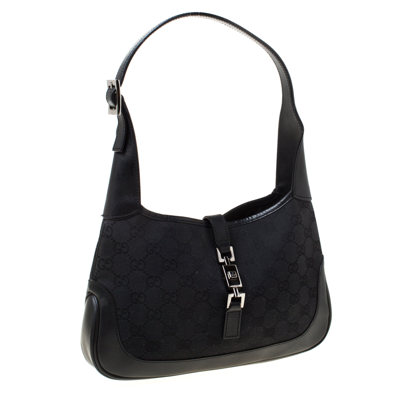 Gucci Black GG Canvas Small Jackie Shoulder Bag Gucci | TLC