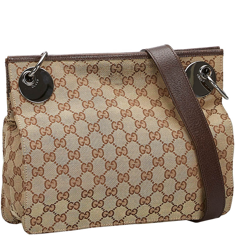 

Gucci Brown/Beige GG Canvas Eclipse Crossbody Bag