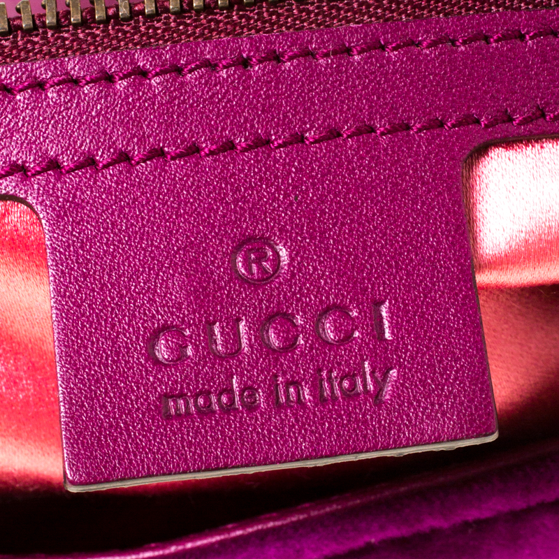 Gucci Purple Velvet Medium GG Marmont Shoulder Bag ○ Labellov ○ Buy and  Sell Authentic Luxury