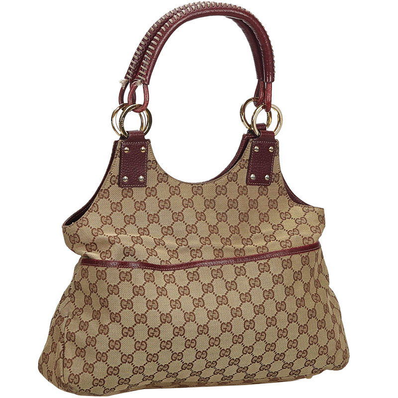 

Gucci Brown GG Canvas Jackie Bag