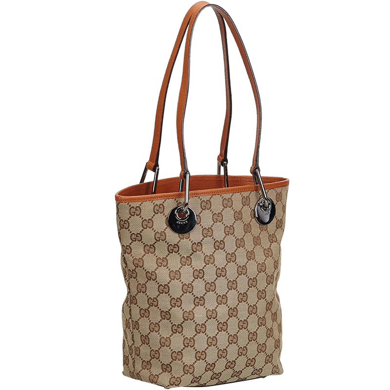 

Gucci Beige GG Canvas and Leather Eclipse Tote Bag