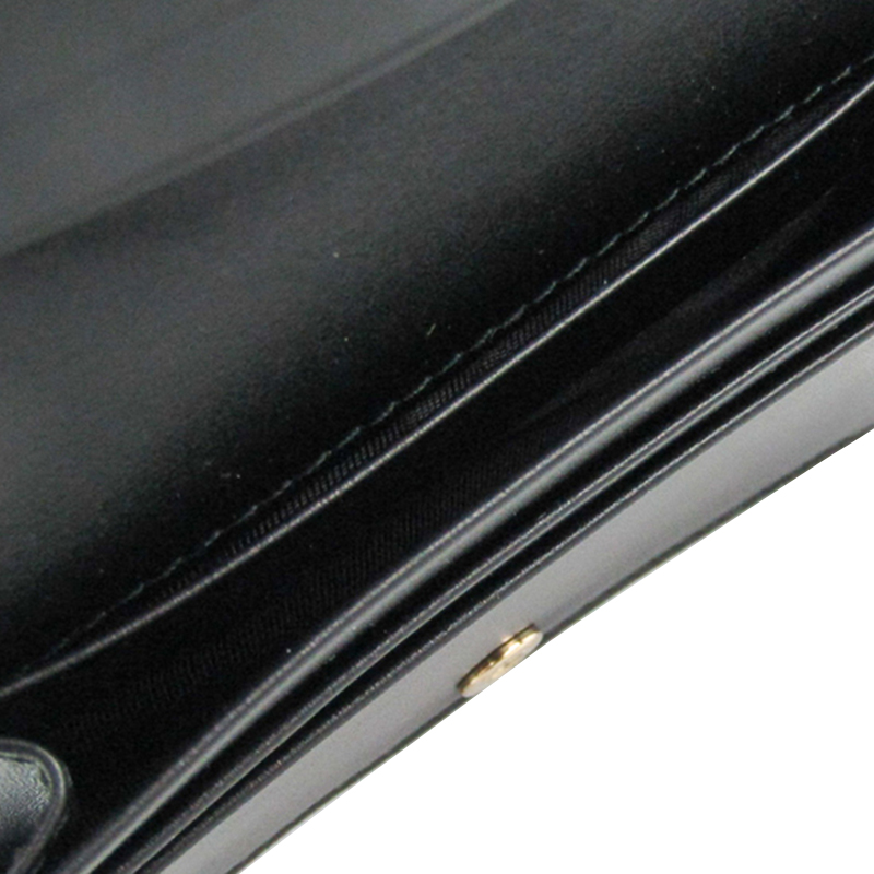 

Gucci Black Leather Guccissima Card Case