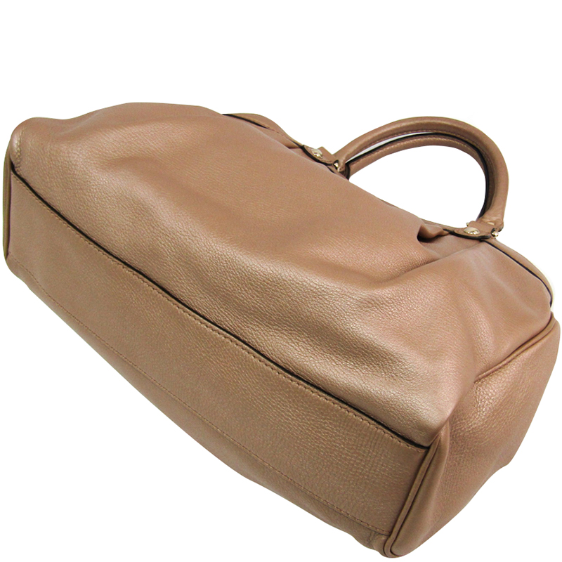 

Gucci Bronze Leather Sukey Tote Bag, Brown