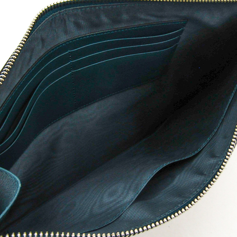 

Gucci Green Leather GUCCY Logo Long Wallet