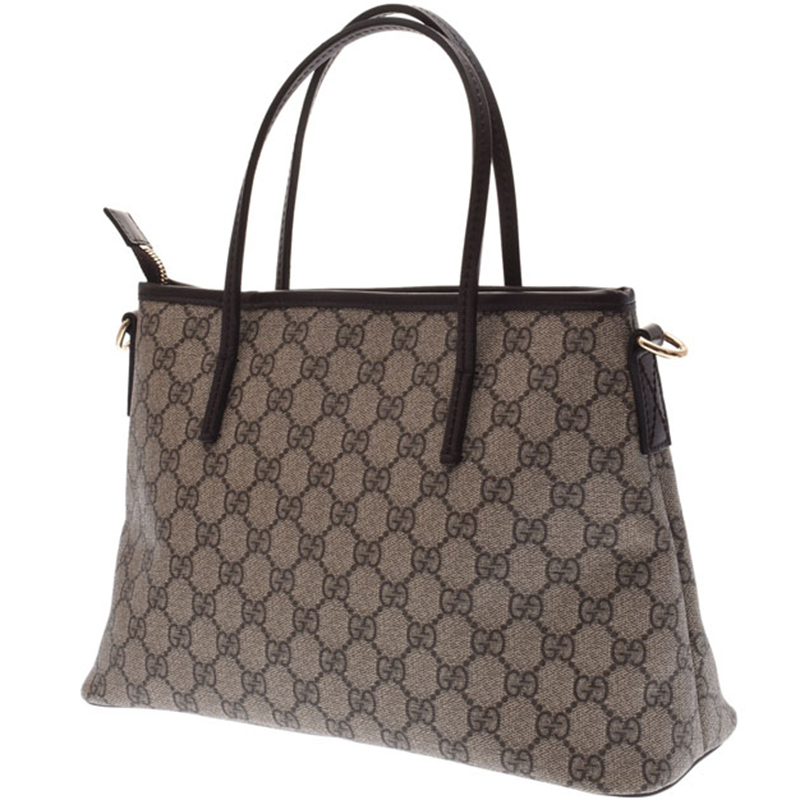 

Gucci Gray GG Supreme Canvas Tote, Grey
