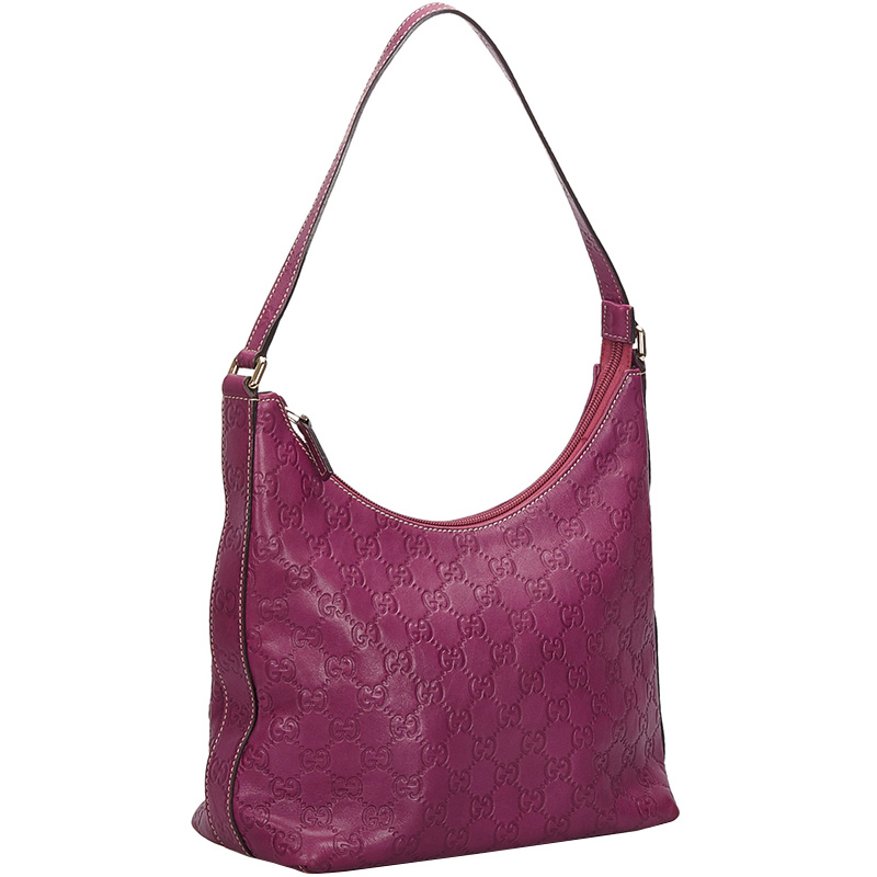 

Gucci Purple Guccissima Leather Hobo Bag