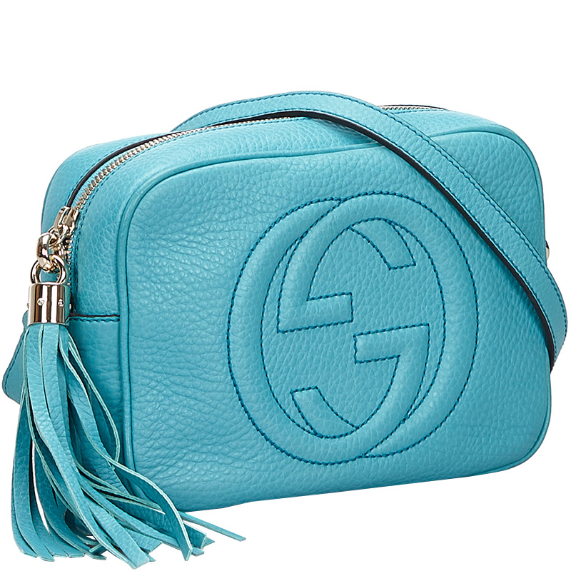 

Gucci Blue Leather Soho Disco Crossbody Bag