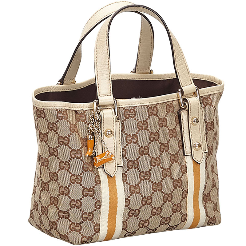 

Gucci Beige/Brown GG Canvas Jolicoeur Tote Bag