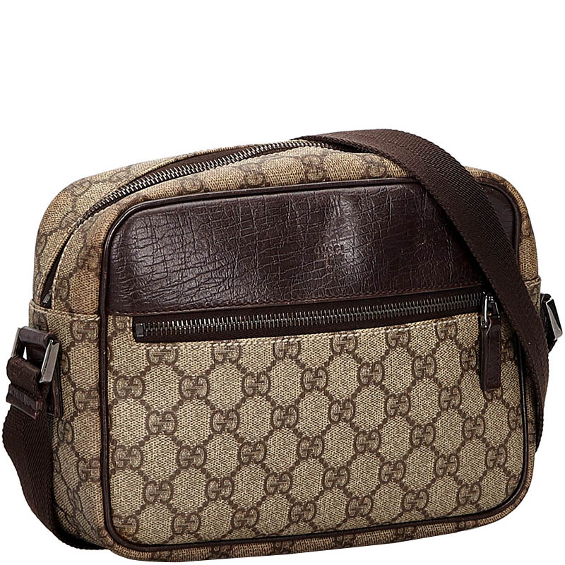 

Gucci Brown GG Canvas Crossbody Bag