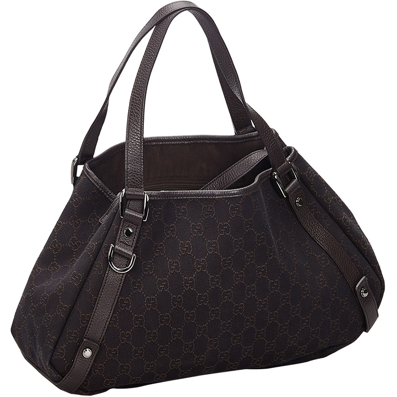 

Gucci Black GG Canvas Pelham Tote Bag