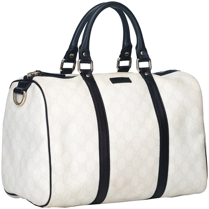 

Gucci White Guccissima Coated Canvas Joy Boston Bag