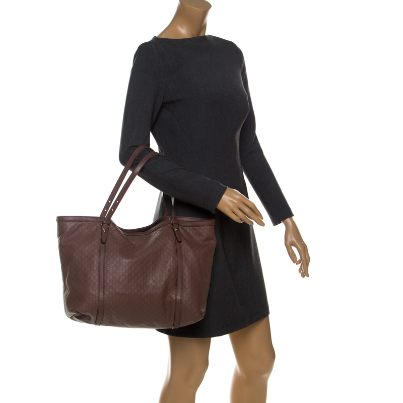 

Gucci Old Rose Microguccissima Leather  Nice Tote, Pink