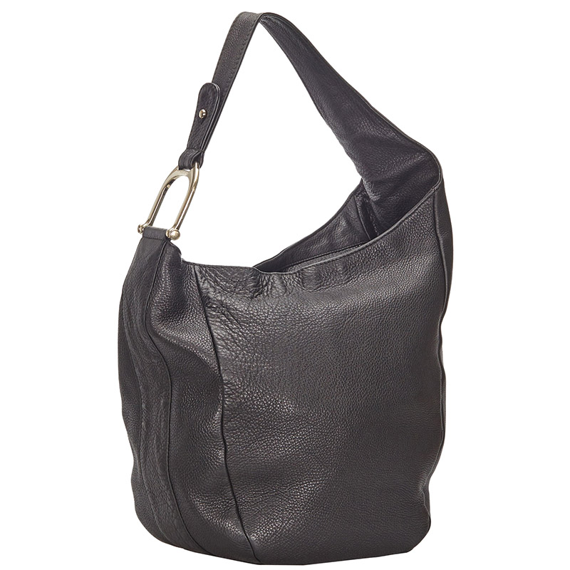 

Gucci Black Leather Greenwich Shoulder Bag