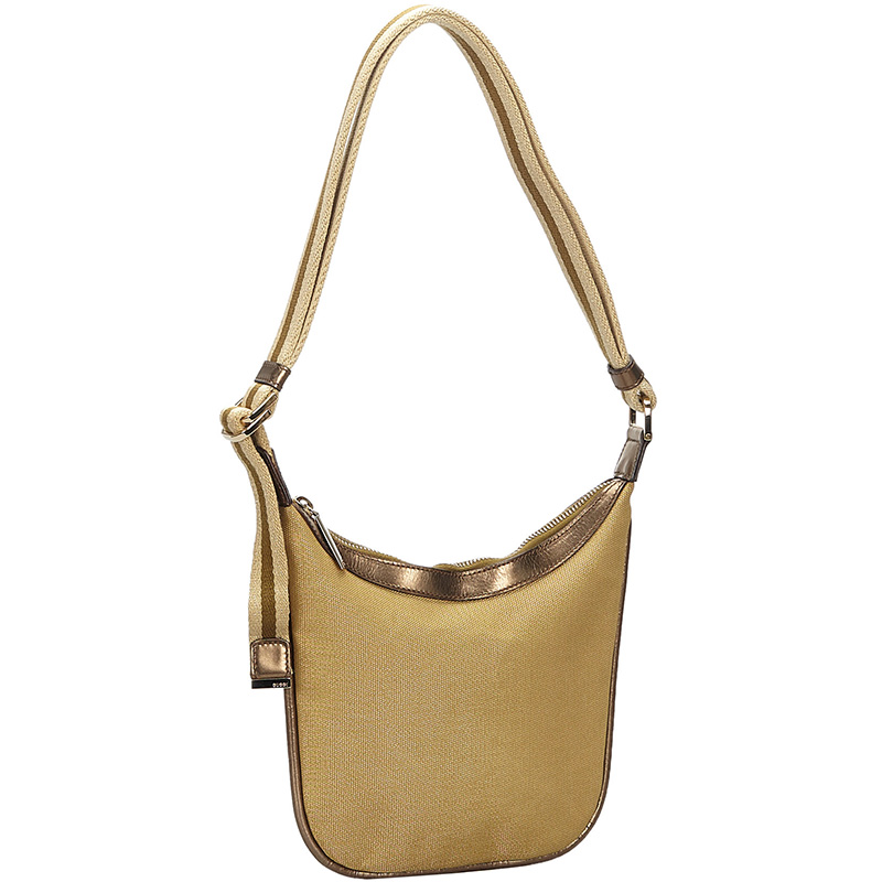 

Gucci Gold Fabric Crossbody Bag