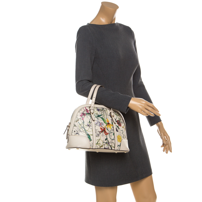 

Gucci Multicolor Floral Print Leather Nice Satchel