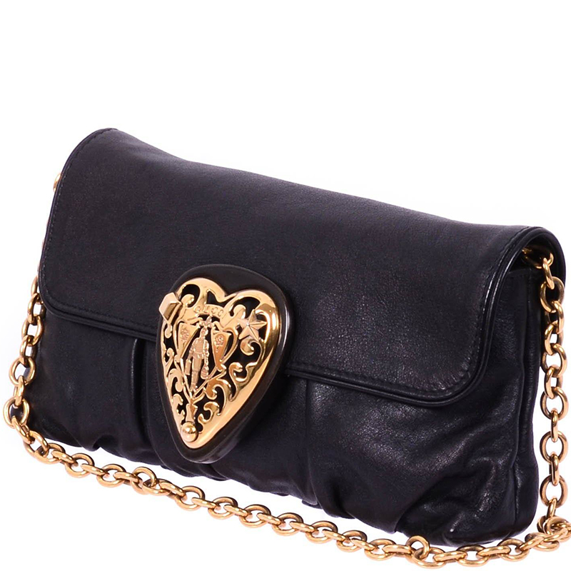 

Gucci Black Leather Hysteria Clutch