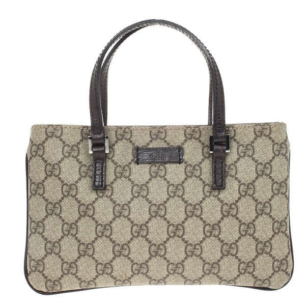 Gucci Brown Monogram Pochette