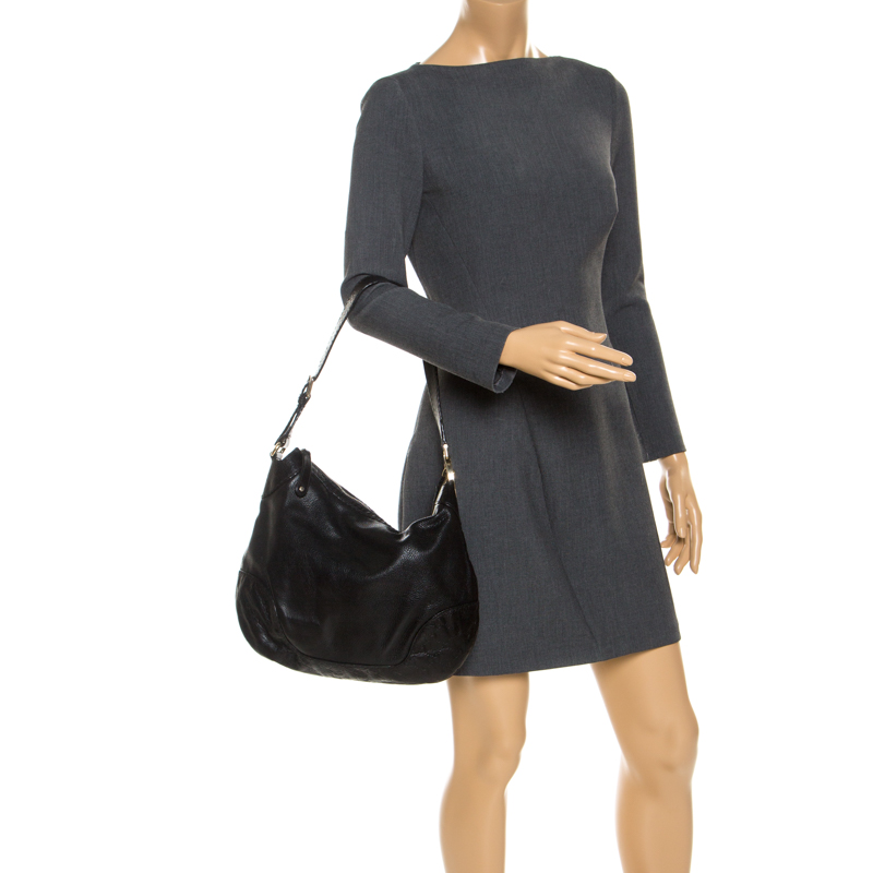 

Gucci Black Guccisima Leather Charlotte Hobo