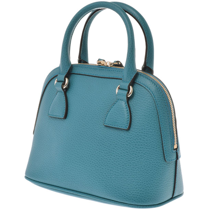 

Gucci Blue Leather Mini Dome Top Hanlde Bag