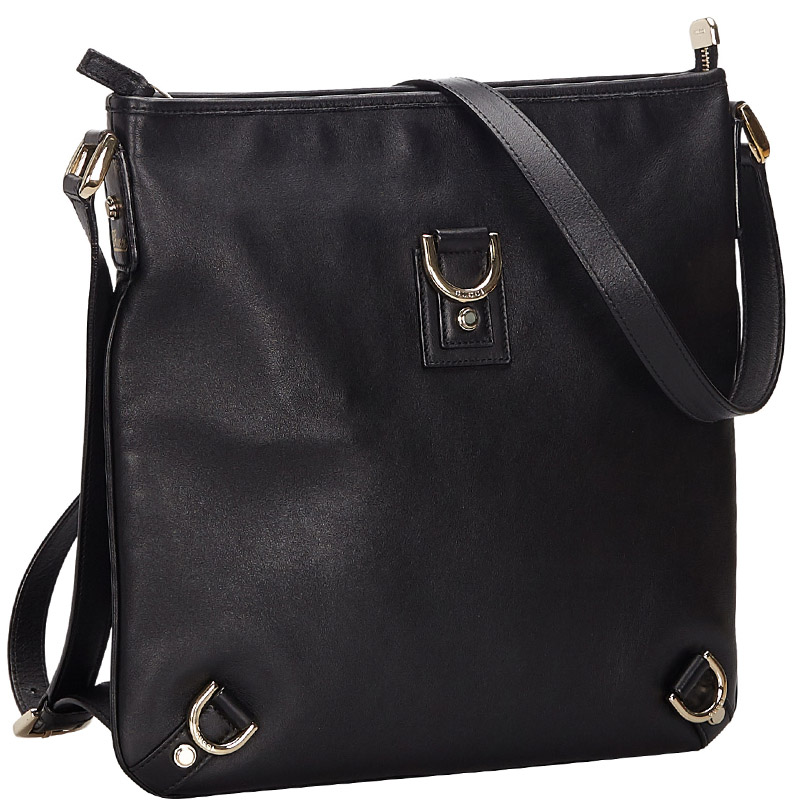 

Gucci Black Leather Abbey Crossbody Bag