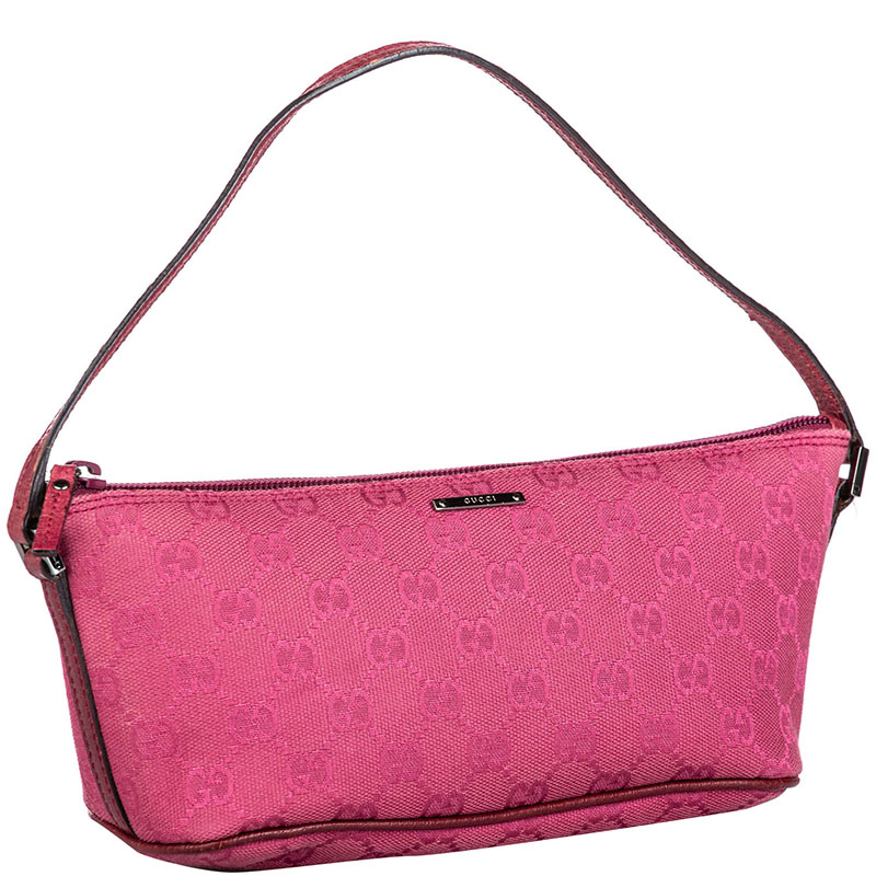 

Gucci Pink GG Canvas Baguette