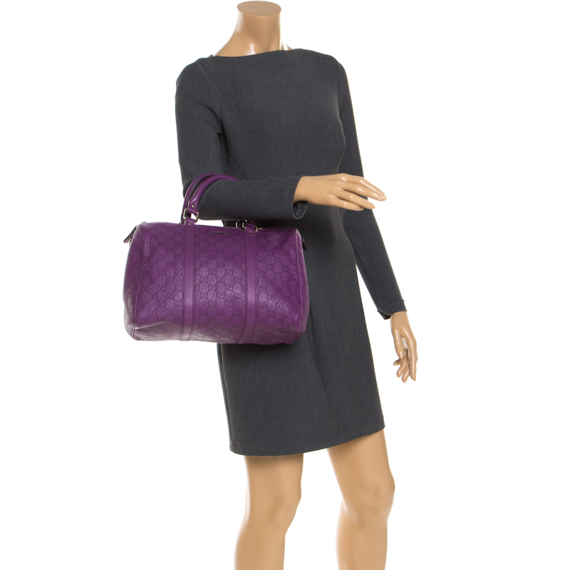 

Gucci Purple Guccissima Leather  Joy Boston Bag